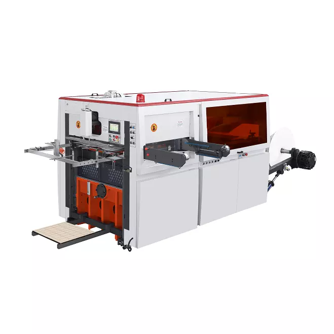 Fully automatic die cutting machine for biodegradable paper factory in China